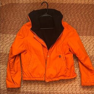Vibrant Orange NAUTICA JEANS Jacket with Black Lining Reversible